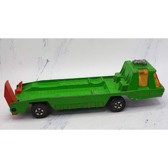 Matchbox 1977 Super Kings Auto Transport Vehicle Green with 5 Spoke Wheels - Picture 1 of 8